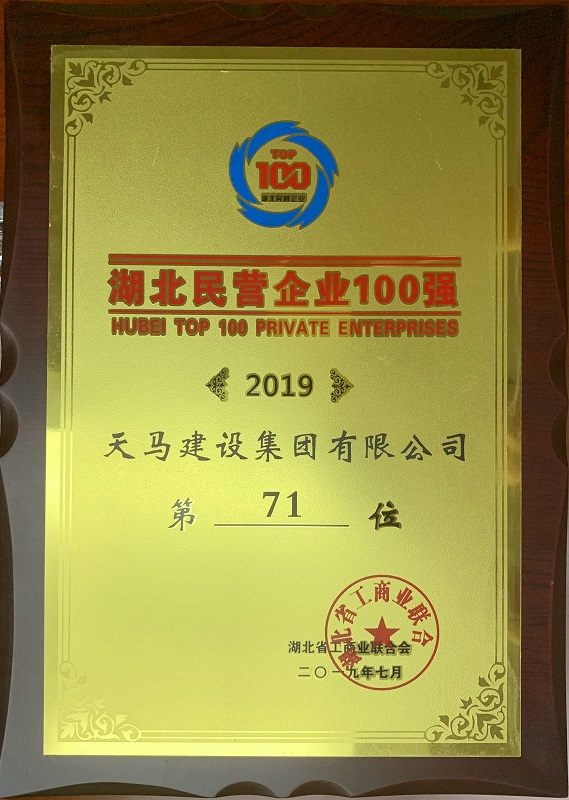 2019年湖北民營(yíng)企業(yè)100強(qiáng)