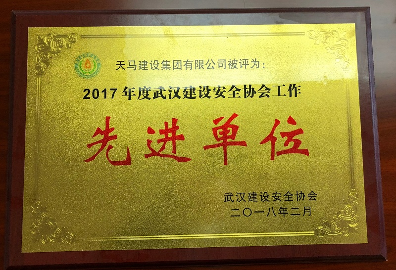 2017年度武漢市建設(shè)工程安全文明施工先進(jìn)單位